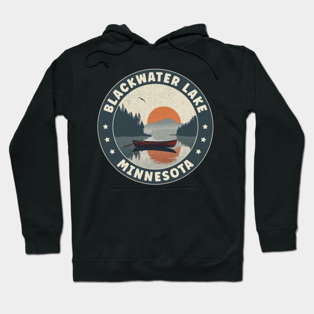 Blackwater Lake Minnesota Sunset Hoodie by turtlestart